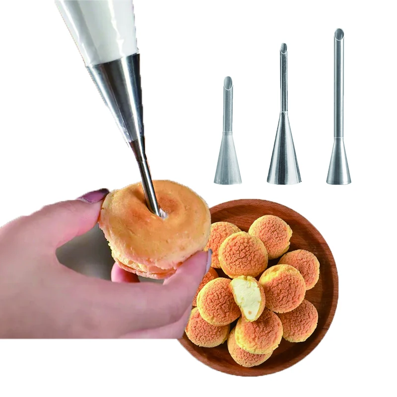 

насадки на кондитерский мешок 1 шт. 304 нержавеющая сталь насадка для слоеного торта кондитерский крем средний и маленький крем для выпечки т...