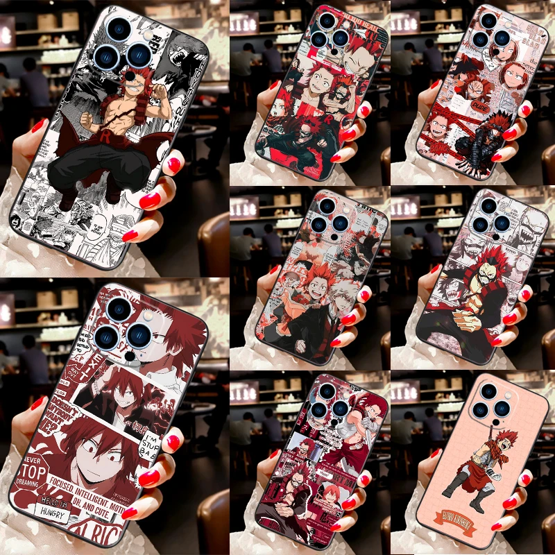 Чехол Kirishima Eijiro My Hero Academia для iPhone 13 12 11 14 Pro Max XS XR X 6S 7 8 Plus SE 2020 задняя крышка телефона.