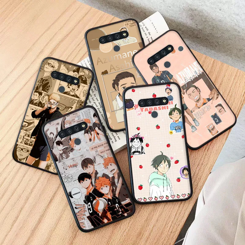 

Black Case for Xiaomi Redmi Note 10 10A 10C 10T 10S Pocophone F1 Poco F2 Pro Max Haikyuu Anime