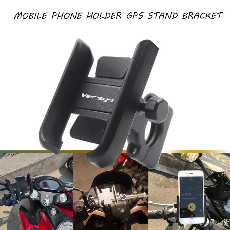 

For KAWASAKI Versys650 Versys1000 VersysX300 Versys 650 1000 X300 Motorcycle CNC Handlebar Mobile Phone Holder GPS stand bracket