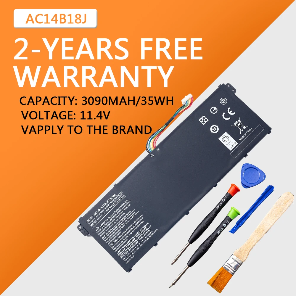 Аккумулятор для ноутбука AC14B18J AC14B13J Acer Aspire E3-111 E3-112 E3-112M MS2394 ES1-531 EX2519 N15Q3 N15W4 11 4 V