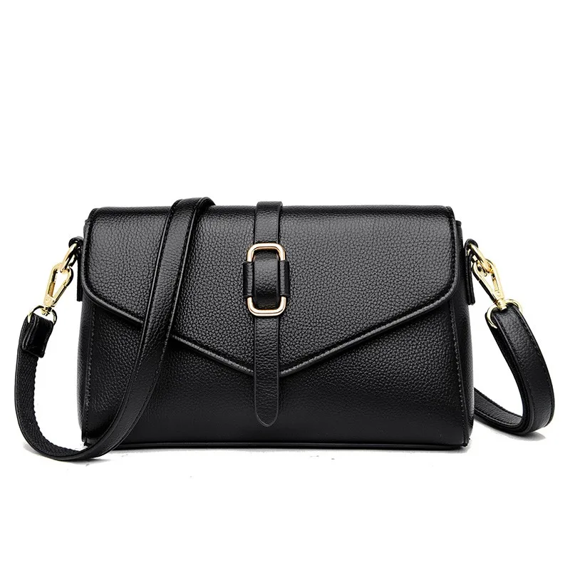 

Women Satchels Bags PU Leather Pouch Handbag Crossbody Bag Soft Fashion Luxury Designer Clutch Lady Zipper And Hasp Shoulder Bag