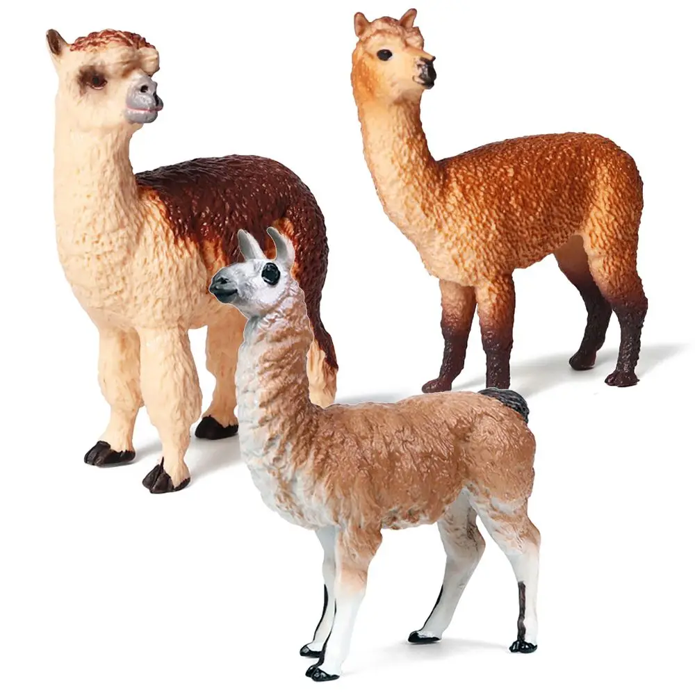 

Early Learning Educational Toys Science & Nature Zoo Scenes Simulation Wild Animal Llama Figurine Lifelike Alpaca Model