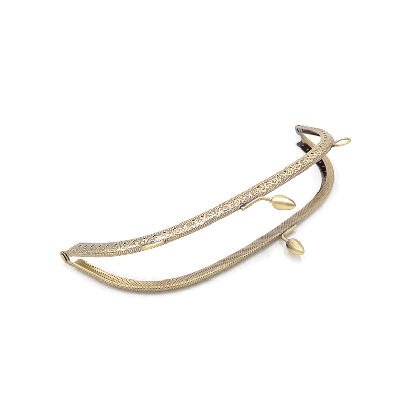 10pcs 20.5cm Metal Clasps Lock Bag Purses Frame Handle for DIY Made Sewing Clutch Handbag Clasp Bag Hardware Accessories