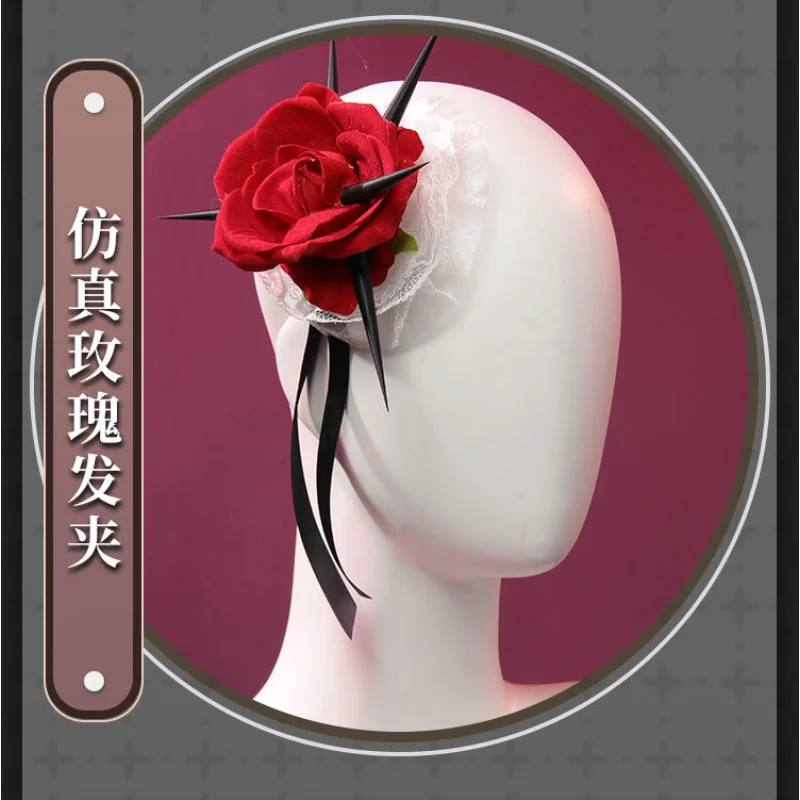 Кокельный костюм для косплея парик игра Путь в никуда белое платье сексуальная