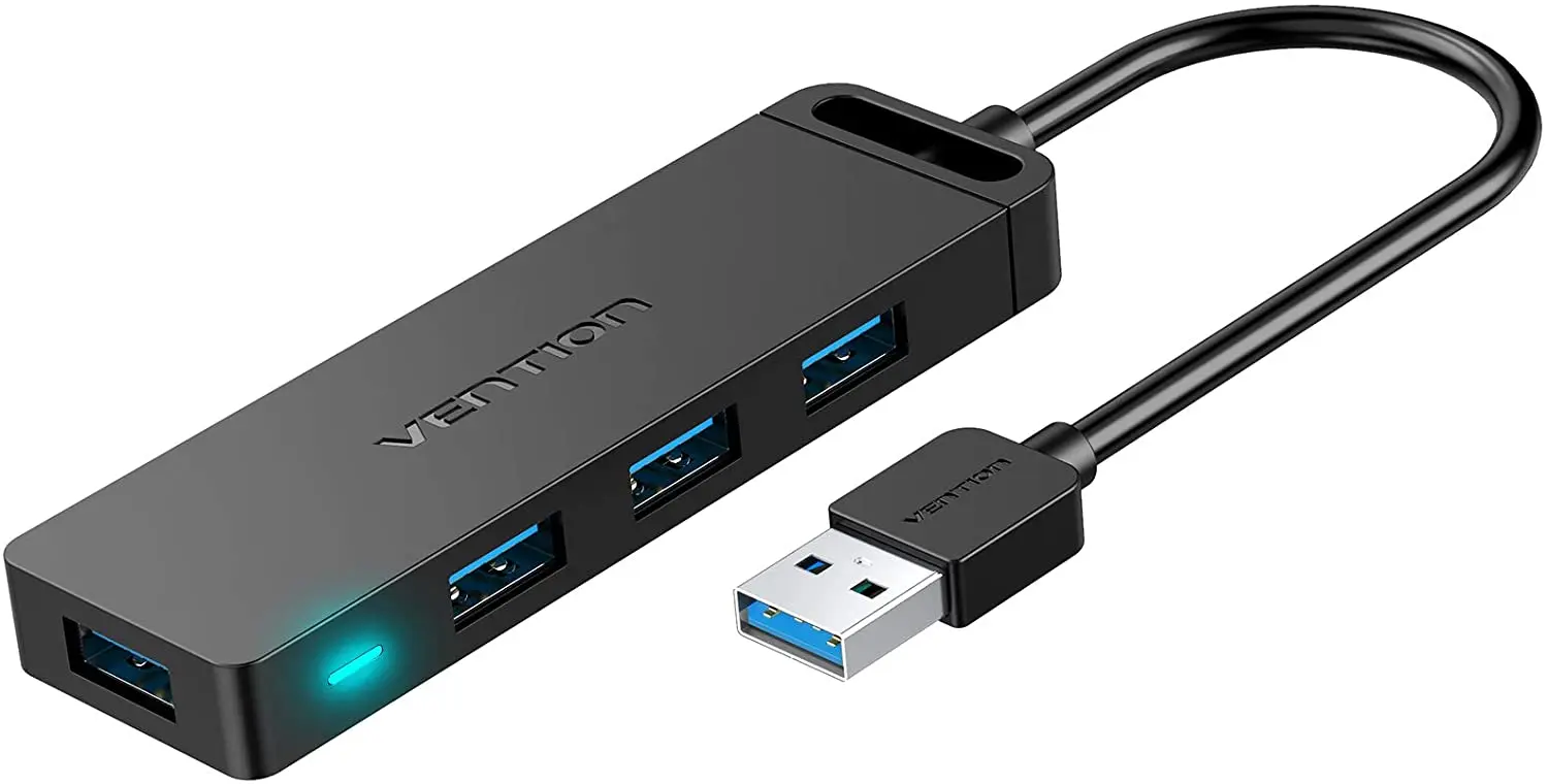 

USB Hub, VENTION 4-Port USB 3.0 Hub Ultra-Slim Data USB Splitter Charging Supported Compatible with MacBook, Laptop, Surface