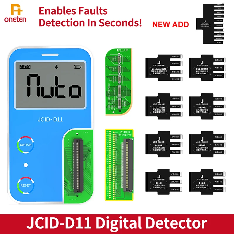 1 Set JCID-D11 Digital Detector Multichannel Acquisition Intelligence Analysis Measuring PCB Board Short Circuit Maintenance