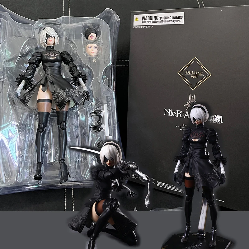 

Экшн-фигурка Play Arts Kai NieR:Automata 2 Type B, DX Deluxe Edition, подвижная аниме-фигурка из ПВХ, Игрушечная модель, подарки на день рождения