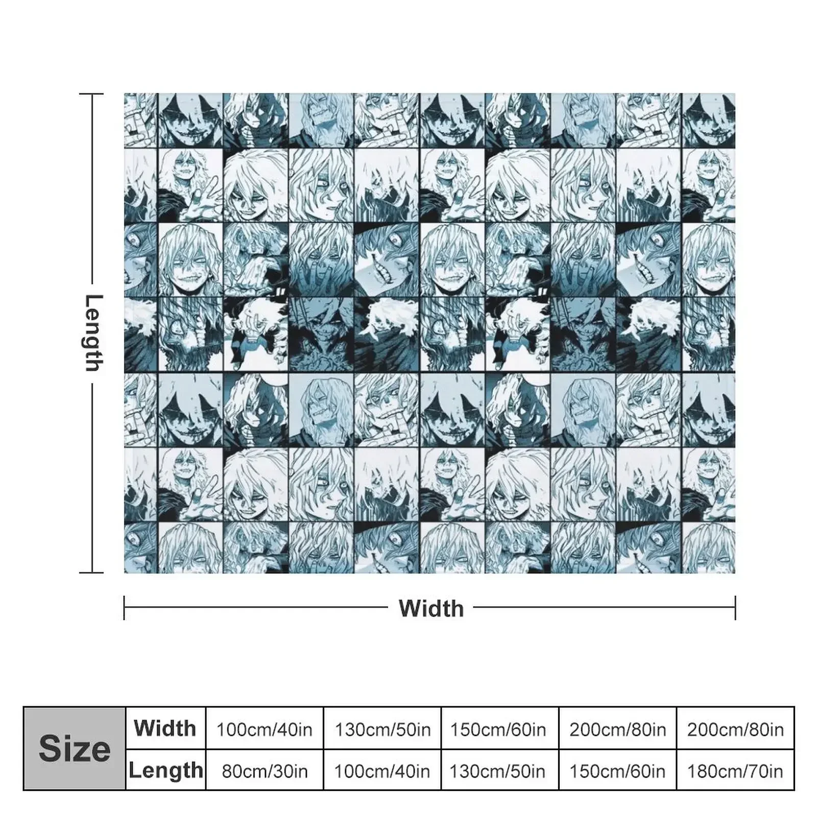 Плед Shiga Raki MHA Collage 2