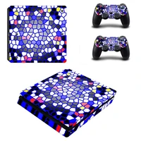 vinyl sticker for ps4 slim skin for sony playstaion 4 slim cover decal 2pcs gamepad controller joystick accessories