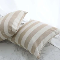 japan style cotton stripes cushion cover home decoration pillow case decorative cushions for sofa super soft throw pillow covers