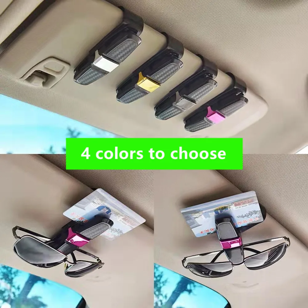 

4 Color Auto Sun Visor Glasses Fastener Clip Holder Sunglasses Eyeglasses For BMW E46 E90 E60 F30 F10 E39 F20 X5 E70 Car Interio