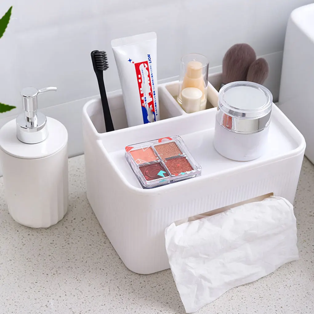 

Tissue Box Storage Organizer Detachable Paper Holder Bookcase Decoration