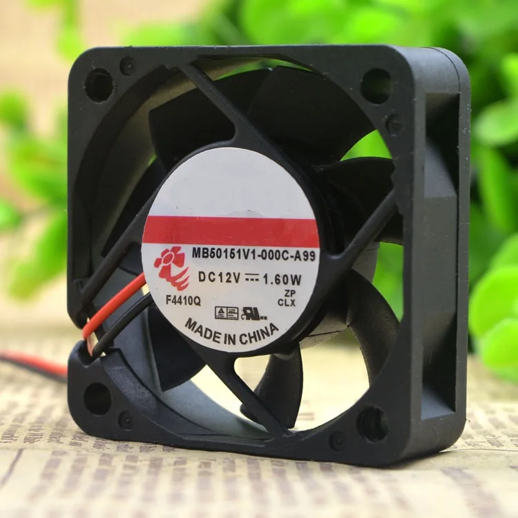 

Brand new original 5cm 5015 12V 1.60W MB50151V1-000C-A99 2-wire cooling fan