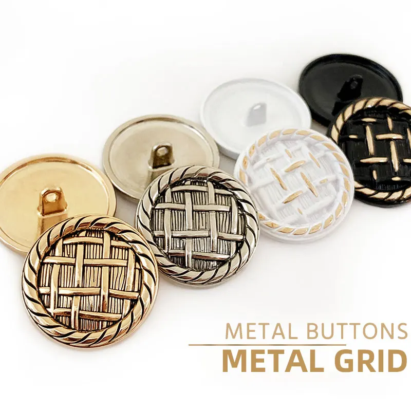

6psc 17.5-25mm Metal Gold Buttons for Clothing Sewing Button Buckle Shirt Women Coat DIY Handmade Craft Decoration New Arrival