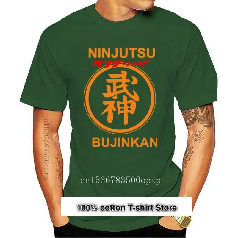 

Ropa de Bujinkan Ninjutsu Kyokushin para hombre, Retro de arte marcial japonés Camiseta negra, 2
