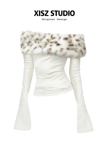 Женская абрикосовая футболка Linheyutai