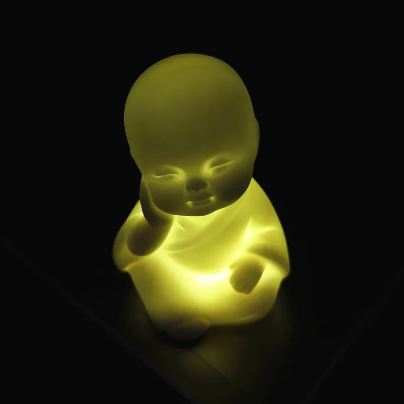 4 шт. маленькие белые керамические статуи Будды | Дом и сад