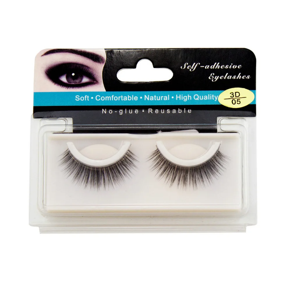 

12 Style 3D Self-adhesive Chemical Fibers False Eyelash Easy To Wear Eyelash Beauty Makeup Cosmetics Private Label Custom Bulk