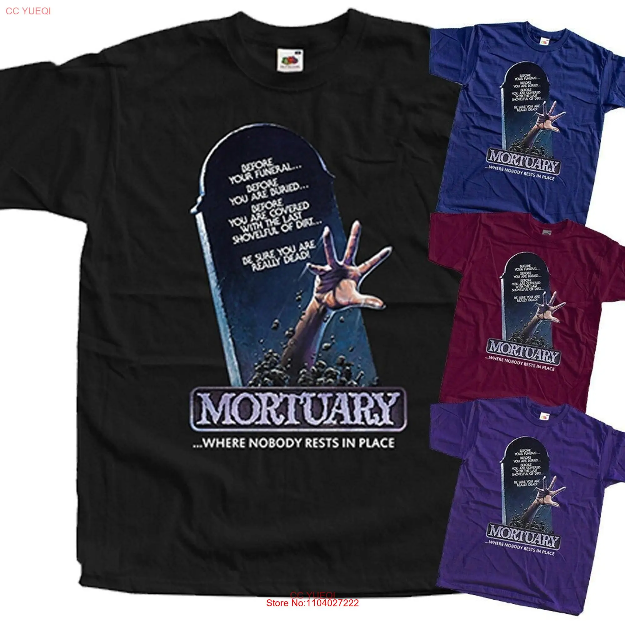 Mortuary V1 ужасный постер футболка Все Размеры S 5XL хлопок длинный или короткий рукав