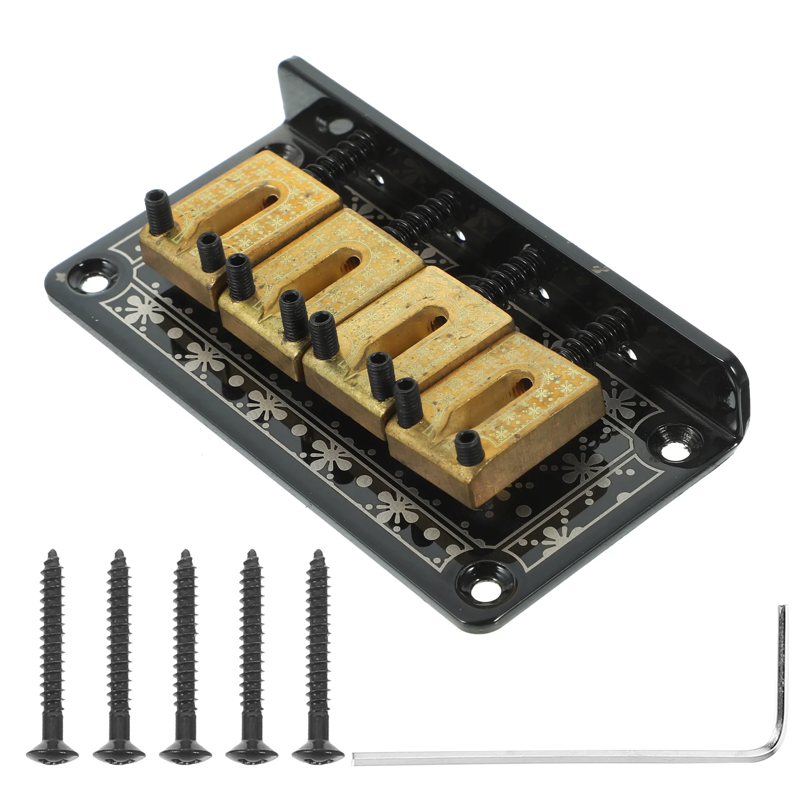 4-струнный винтажный бридж с фиксированным хвостовиком набор мостов винтами и