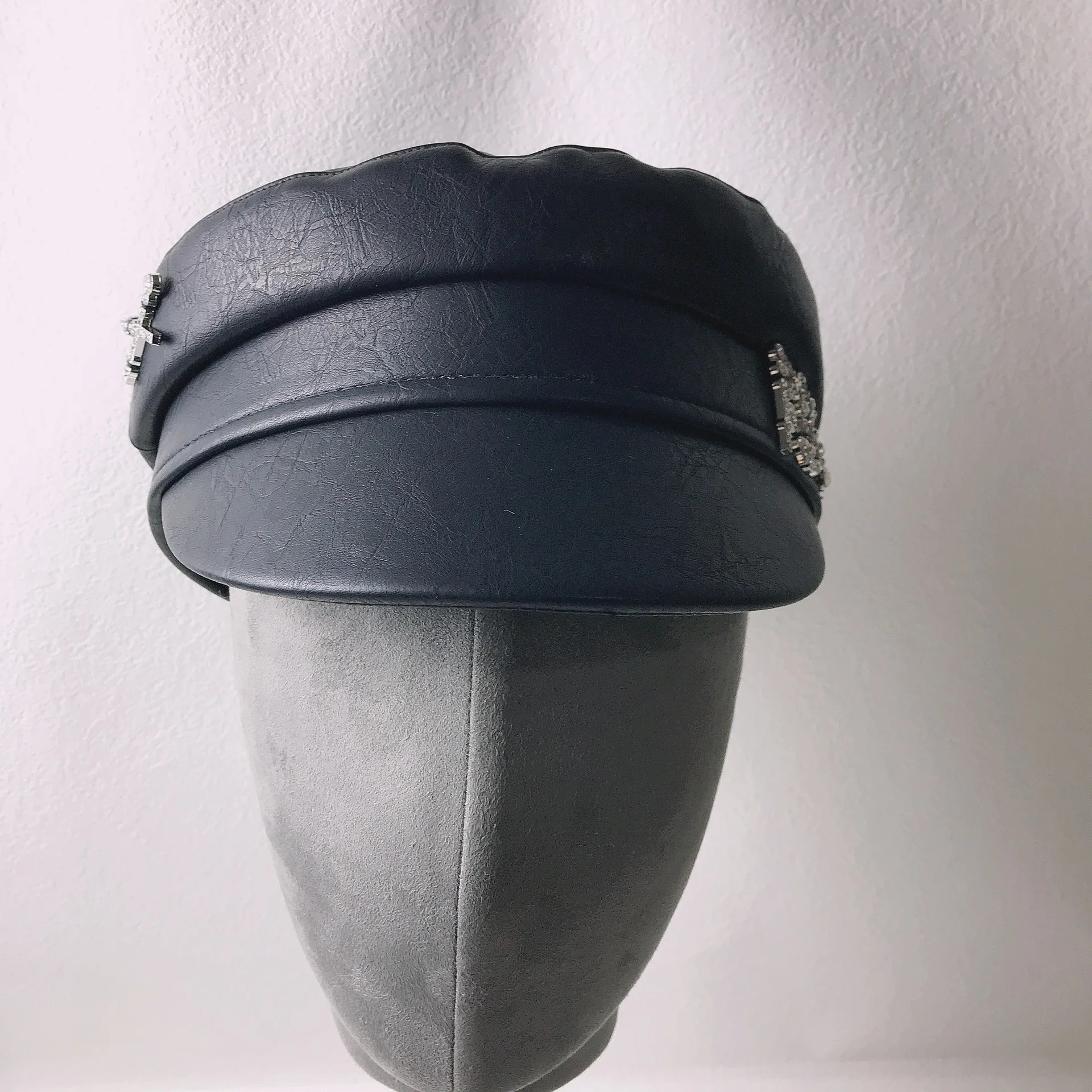 Дизайнерская Шапка цвета морской свиньи с надписью RB Корейская версия Кожаная