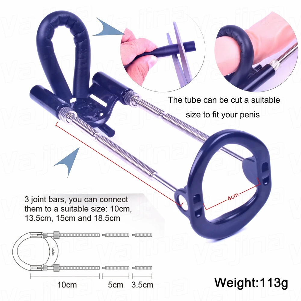 

4th Generation Male Enlarger Stretcher Tension Traction Correction Bending Penis Extender Enlarger Device For Men 18+