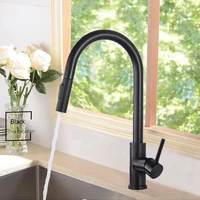 kitchen water bathroom faucet two function single handle pull out mixer hot and cold water faucet deck mount water tap
