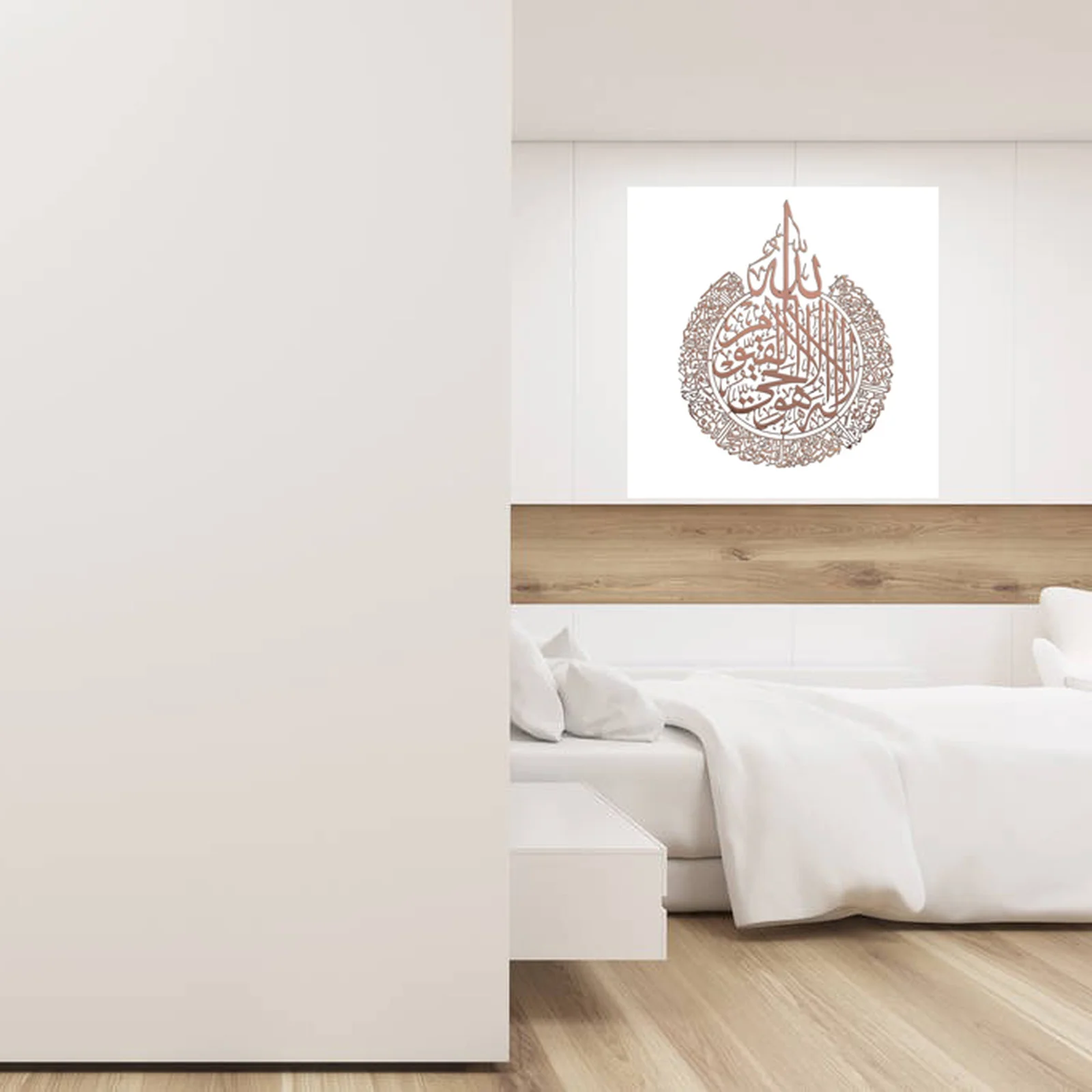 

Мусульманская Настенная картина с металлической рамкой Ayatul Kursi арабская каллиграфия подарок для мусульманской свадьбы для Рамадана украше...