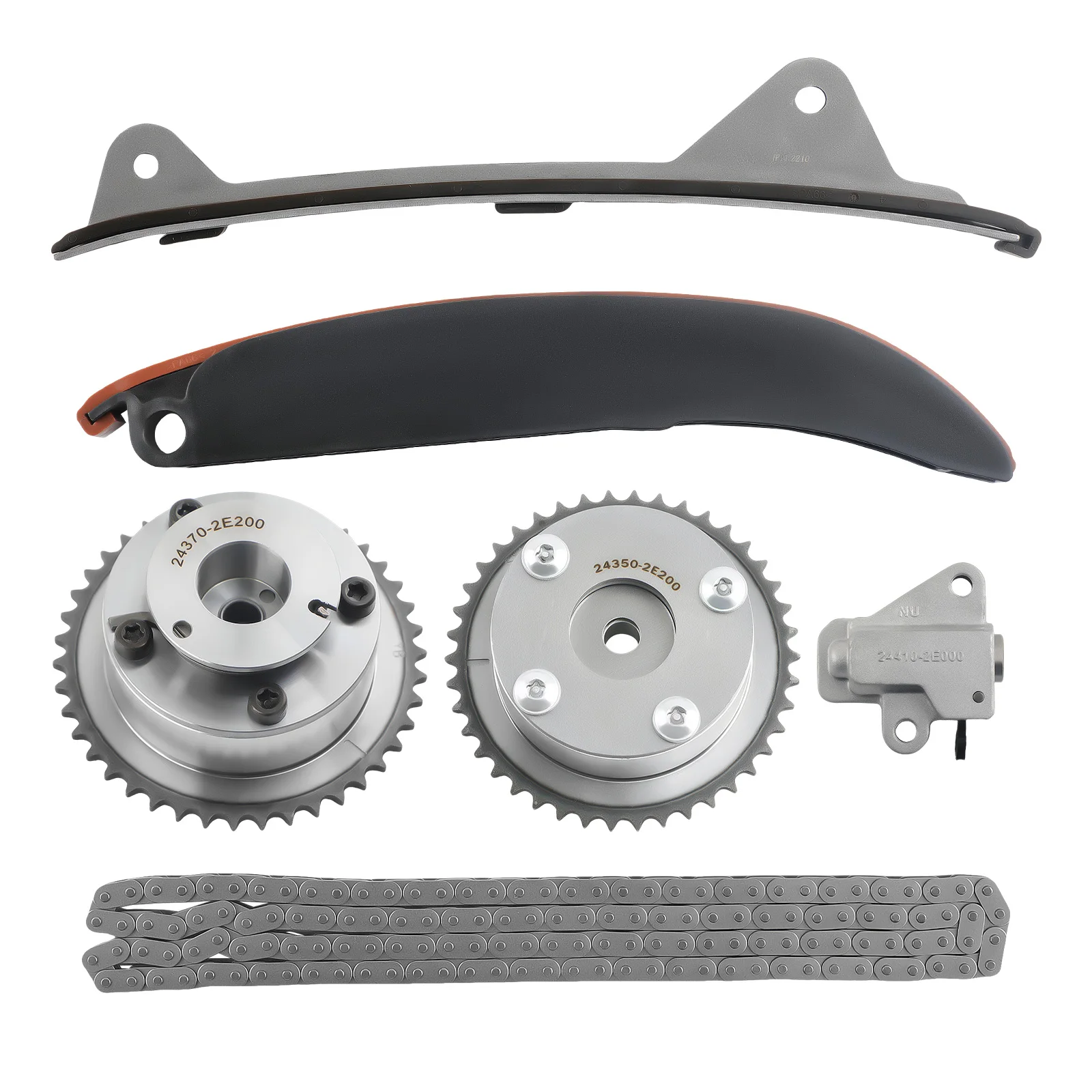 Комплект цепи ГРМ с шестерней VVT для Kia Forte Koup Hyundai Elantra GT 2.0L 2014-2017 243502E201 24350-2E201 918-792