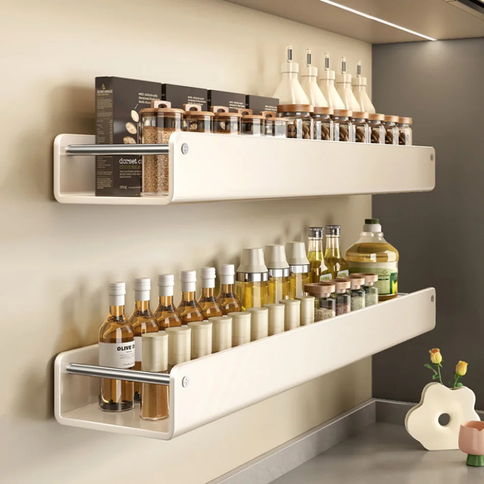Настенная прямоугольная полка для ванной и кухни органайзер из углеродистой
