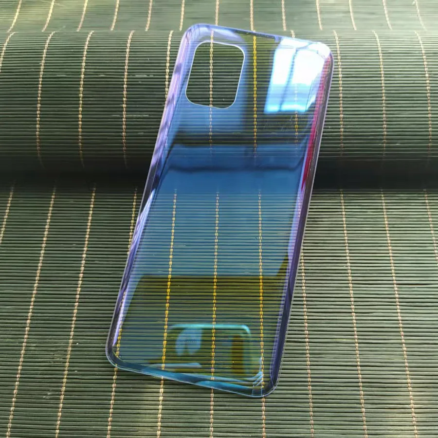 Прозрачная задняя крышка для Xiaomi Mi 10 Lite 5G аккумулятора Задняя стеклянная панель