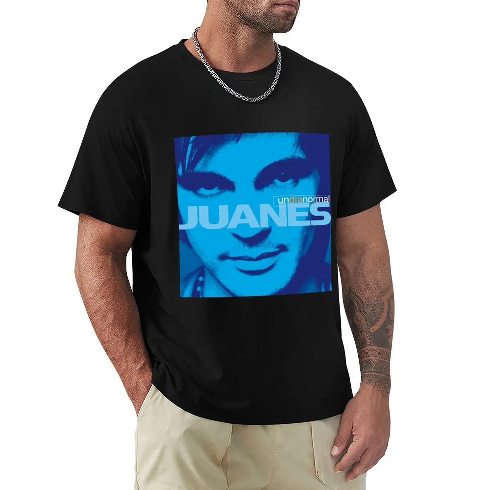 Фото Juanes Un da Normal T-Shirt, рубашки с рисунком, необходимые футболки, футболки, толстовки, мужские №1