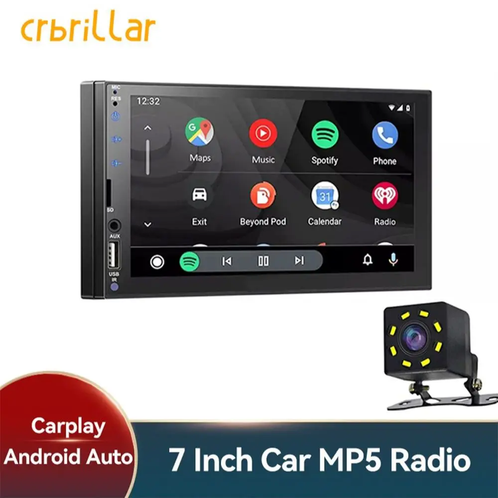 Универсальный автомобильный радиоприемник Carplay 2 Din Авторадио Стерео Youtube 7 дюймов 2Din мультимедийный плеер сенсорный экран автомобильное аудио