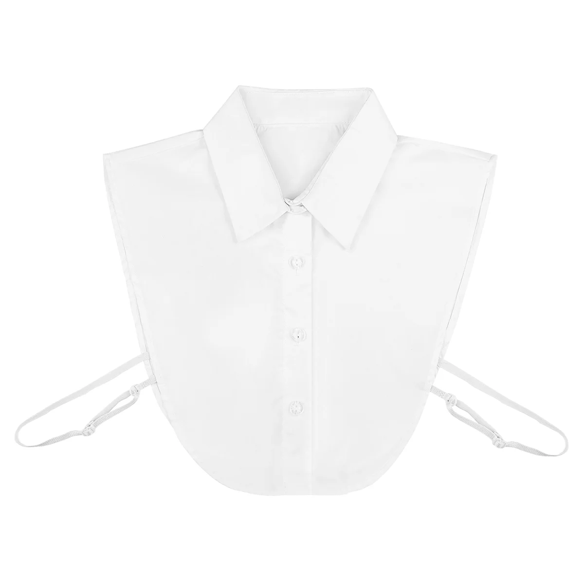 

WINOMO Women's Girls Half Shirt Blouse Detachable Fake Collar Removable Choker (White)