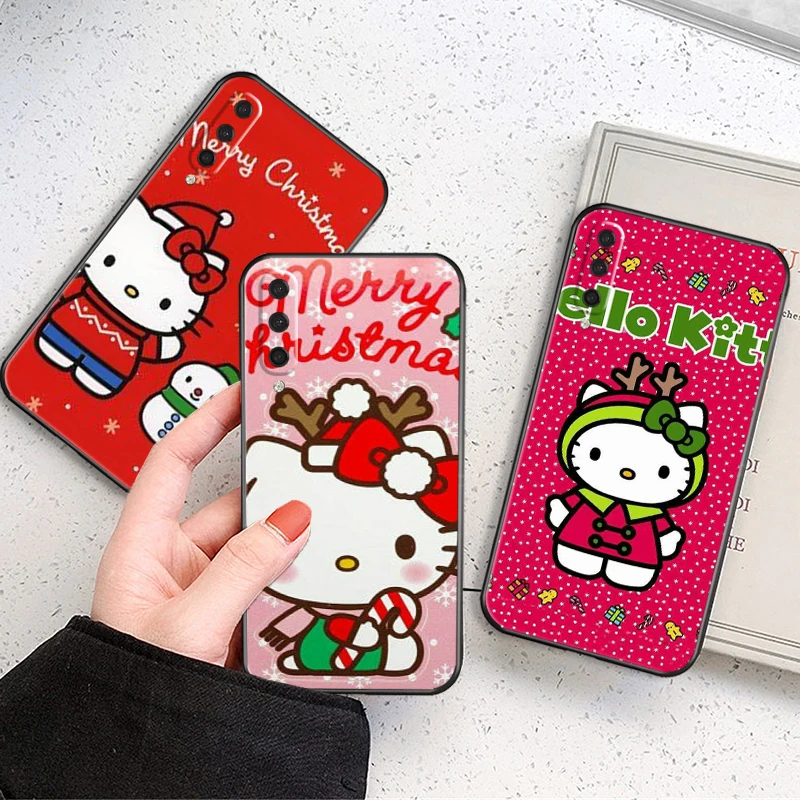 

Hello Kitty Kuromi Christmas Phone Case For Xiaomi Mi CC9 Mi CC9e Mi CC9 Pro Coque Shell TPU Carcasa Soft Black Full Protection