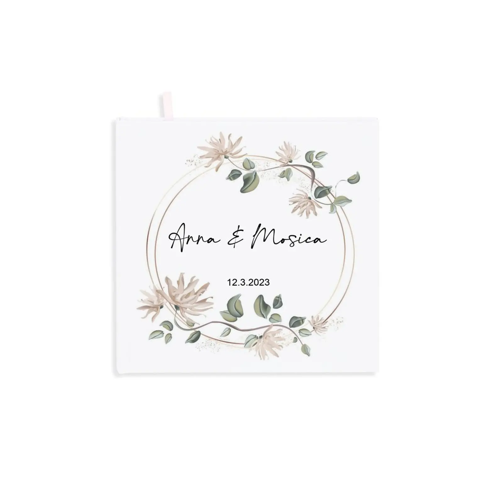 

Custom Wedding Guest Book, Wedding Reception Guestbook, Scrapbook, Name & Date, Wedding Gifts, Handmade, Wedding Decorations