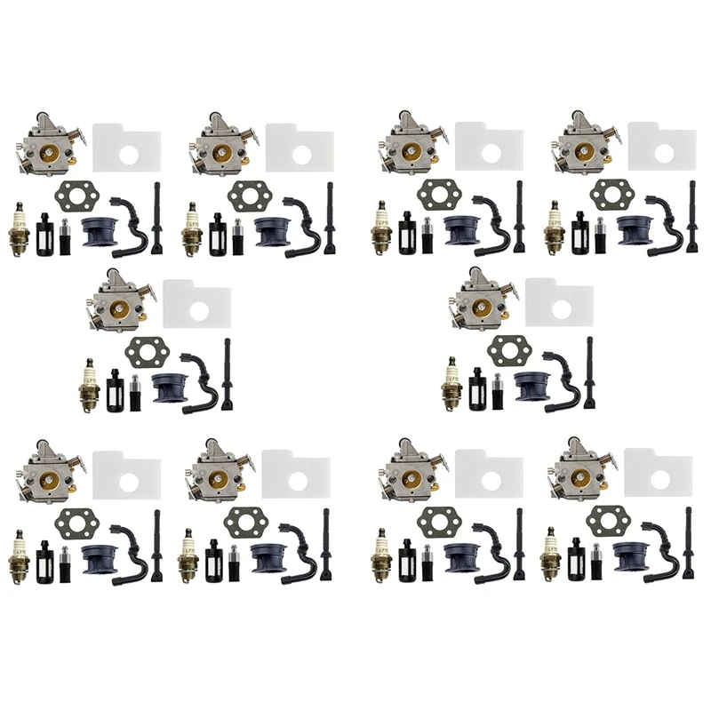 

10X Carburetor Kit For Zama C1Q-S57 Fit Stihl 017 018 MS170 MS180 Chainsaw Engine Parts 11301200603 Filter Spark Plug