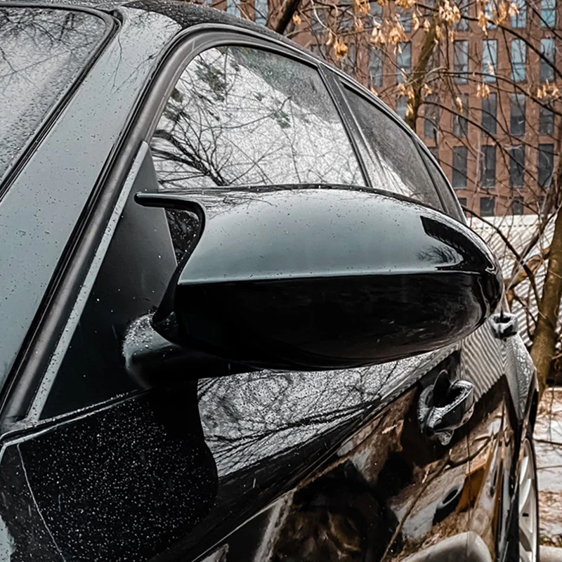 Колпачки для зеркал заднего вида BMW 1 3 серии E81 E82 E87 E88 E90 E91 E92 E93 черная глянцевая