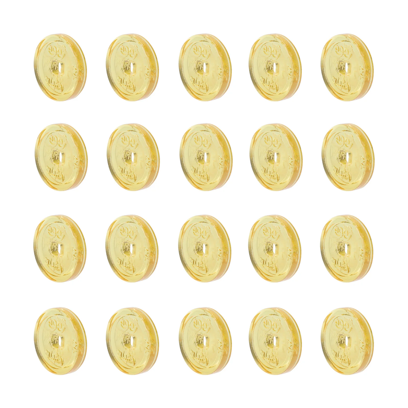 

20Pcs Crystal Chinese Coins Office Home Durable Plaything Toy Ornament Decor