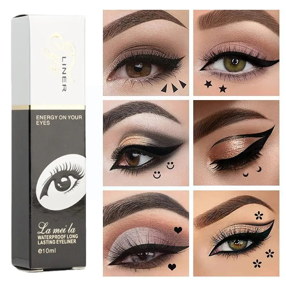 

Lameila Waterproof Eyeliner Beauty Eyes Makeup Non And Liquid Quick Stretch To Blooming Pen Accessories Color Eyeliner Dry H7p5