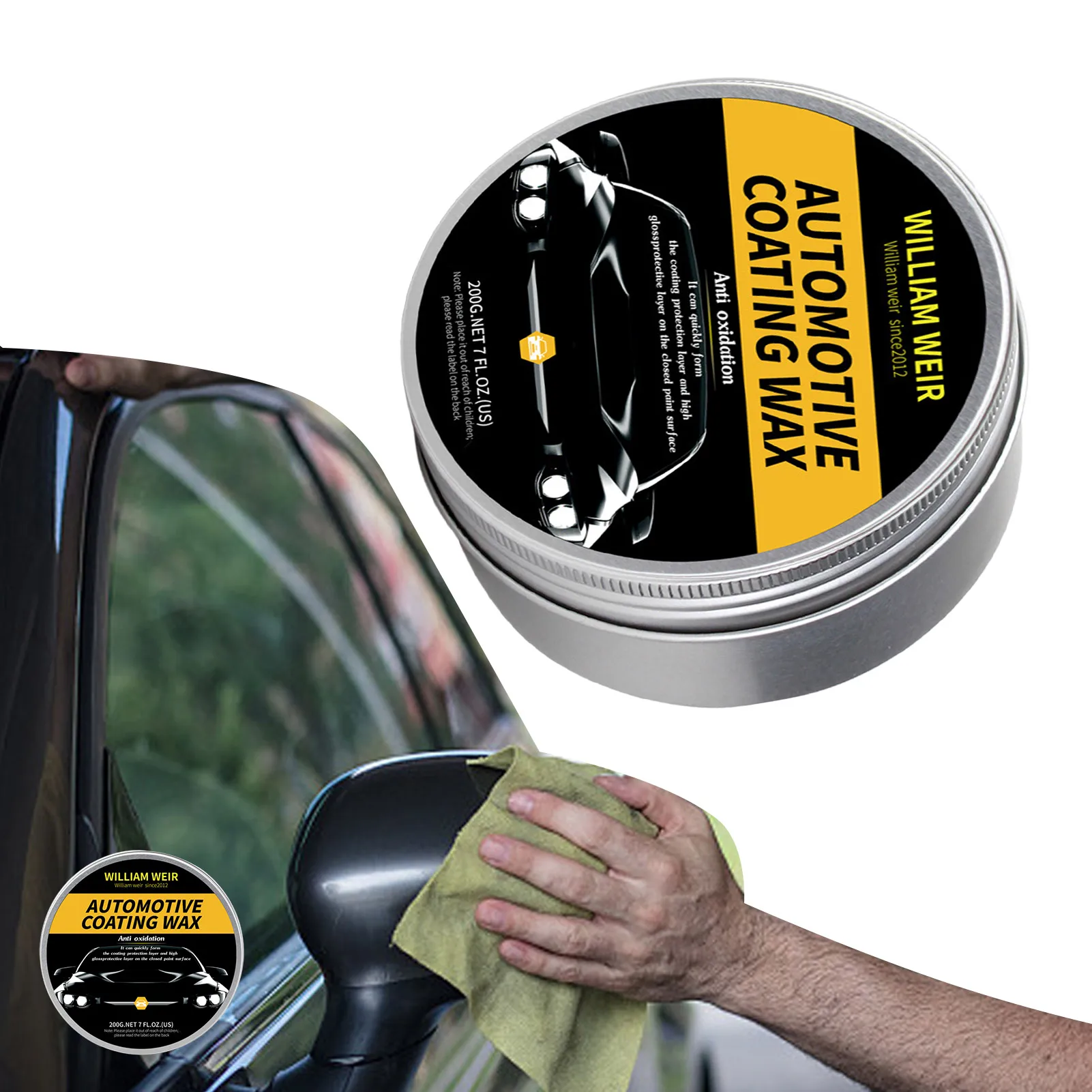 

200g Car Scratch Repair Kit Car Paint Restorer Plating Crystal Wax Automotive Care Plating Crystal Car Carnauba Wax Coating