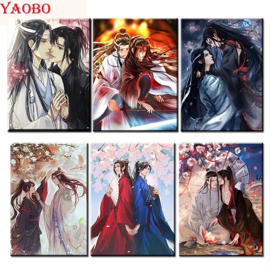 

Mo Dao Zu Shi Diamond Painting Anime Film 5D DIY Full Square Round Embroidery For Adult Gift Mosaic Cross Stitch Kits