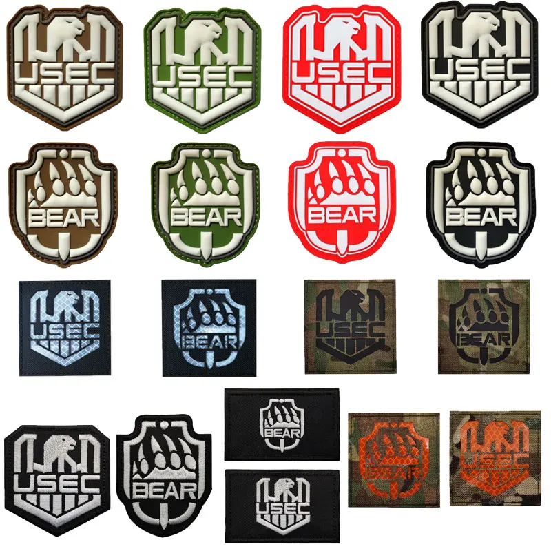 

Escape from Tarkov PVC Gel Armband Hook and Loop Patch Luminous Badge IR Reflective Backpack Sticker Night Identification Badge