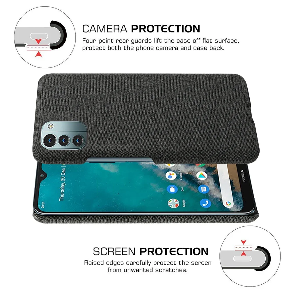 Чехол для Nokia G11 роскошный тканевый нескользящий чехол G 11 4G 6 5 дюйма TA-1401 телефона