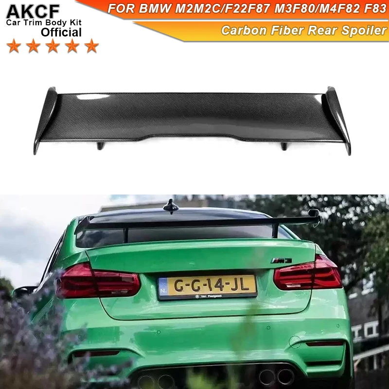 

Real Carbon Fiber MP Style Universal Spoiler For BMW M3 M4 F80 F82 F83 M2 M2C F22 F87 Modified Trunk Lip Rear Wing