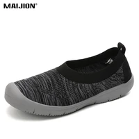 womens walking shoes lightweight breathable mesh flat shoes casual slip on footwear comfortable outdoor sports size 35 42