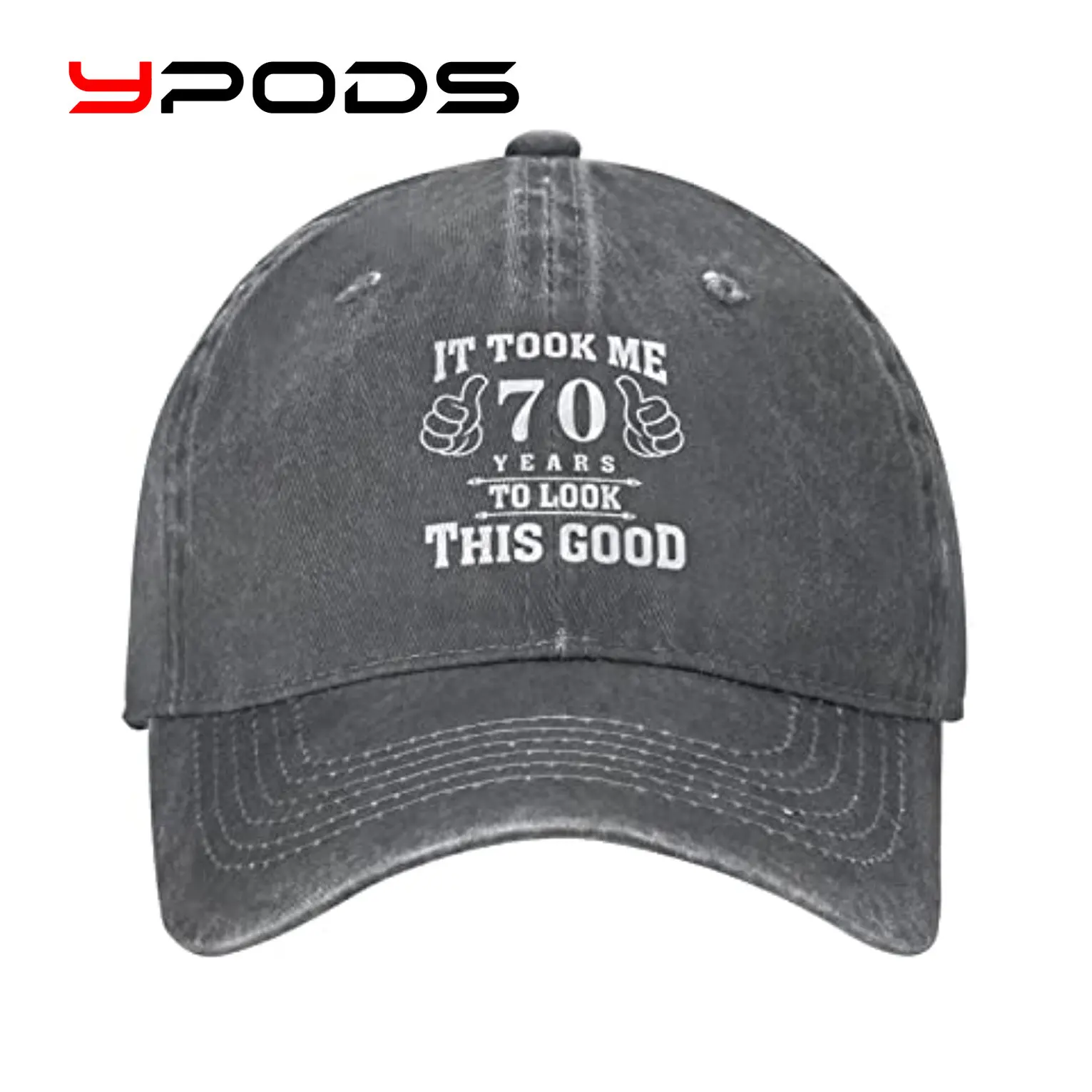 

Funny 70th Birthday Gifts for Men Women, Vintage Baseball Cap Washed Cotton Dad Hat
