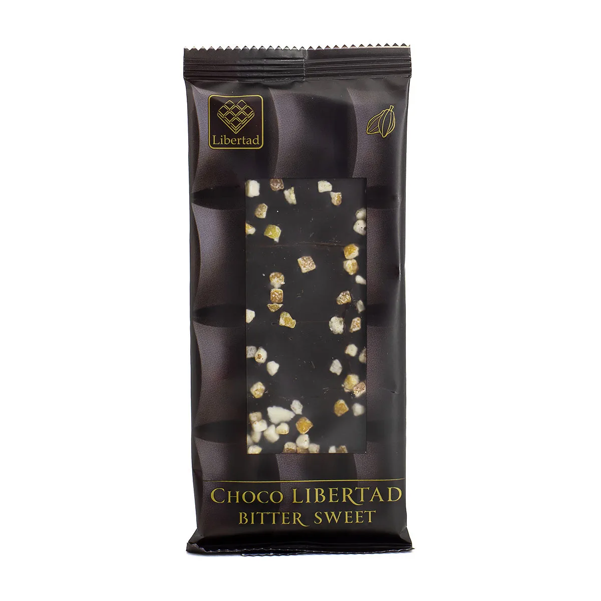 &quotChoco Libertad" dark chocolate with candied orange 101 TEA 80 g (Chocolate Candys protein bars Sweets food Confectionery fountain products