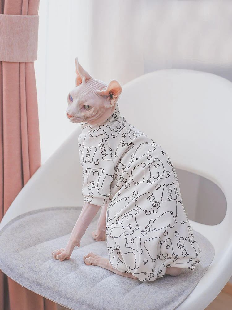 Флисовое пальто для кошек Sphynx одежда лета и весны мягкая толстовка с длинными